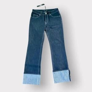 ELIE TAHARI High waist Straight leg Nicola Jeans Light Black Size 0 26” NWT